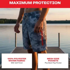 Board Shorts | Camo Grey