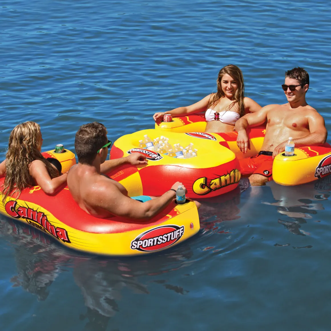Cantina Lake Lounge | 4 Person Inflatable Lake Float