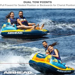 Club Palm | 1-2 Rider Towable Tube for Boating