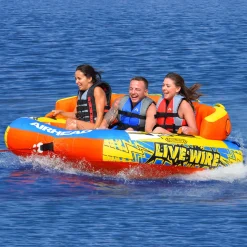 Live Wire 3 | 1-3 Rider Towable Tube for Boating