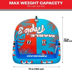 Mable® Tropic 3 | 1-3 Rider Towable Tube for Boating *Walmart Exclusive*