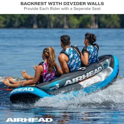 Ripple Effect 3 | 1-3 Rider Towable Tube for Boating