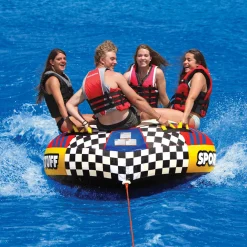 SportsStuff Big Bertha | 4 Rider Towable Tube for Boating