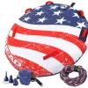 Stars & Stripes Kit | 1 Rider Towable Tube, Pump, Rope for Boating